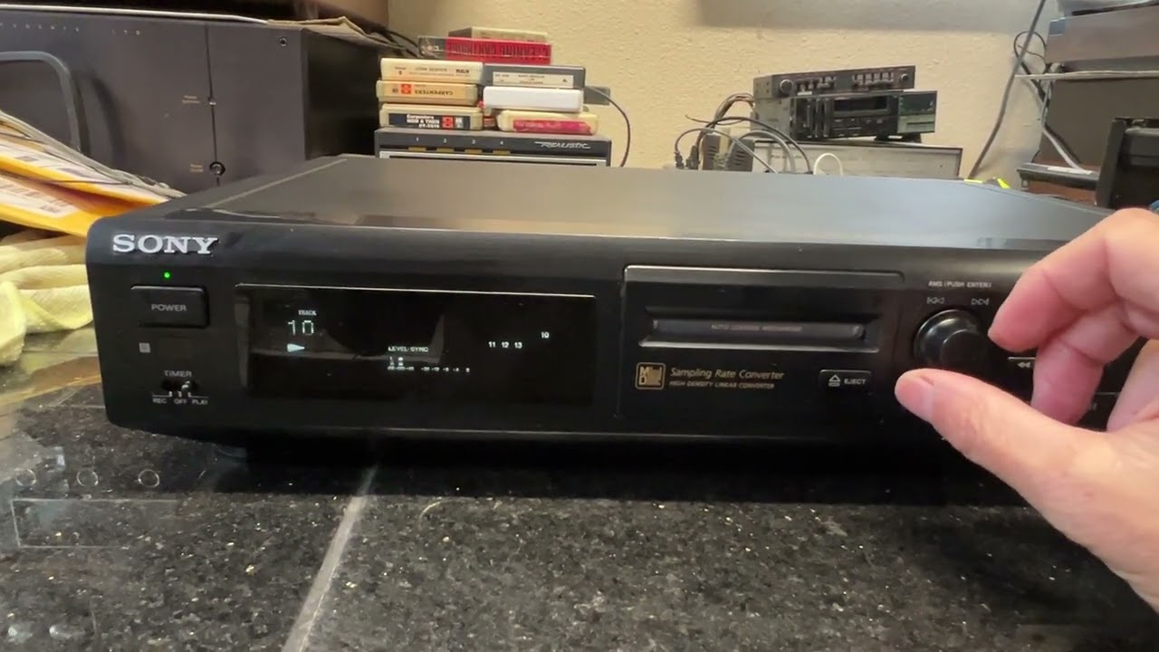 Sony MDS JE500 MiniDisc - Mini Deck Player Recorder; Tested - YouTube