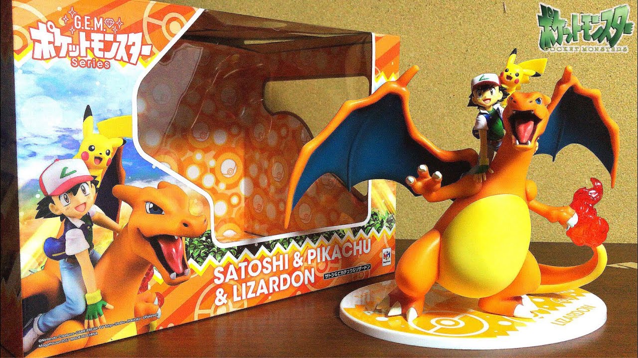 Pokemon G.E.M. Pocket Monster Series SATOSHI&PIKACHU&LIZARDON