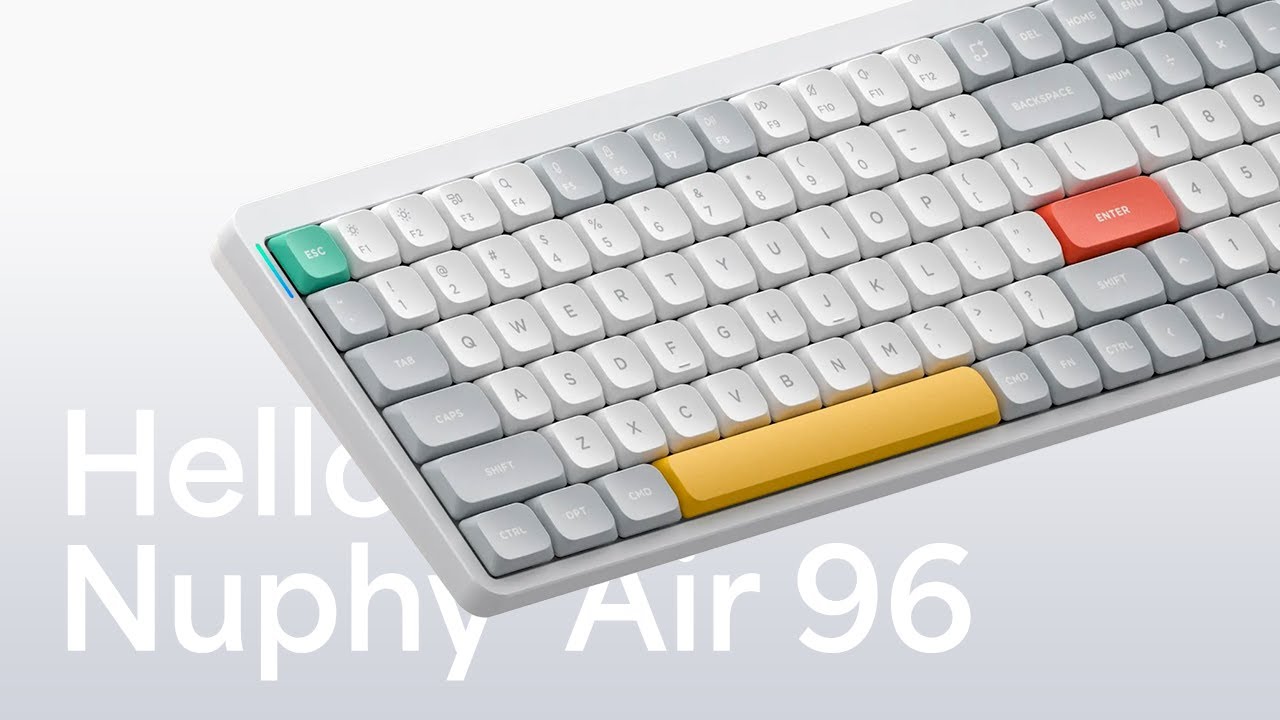 Favorite low profile mechanical keyboard. Nuphy Air 96 wireless