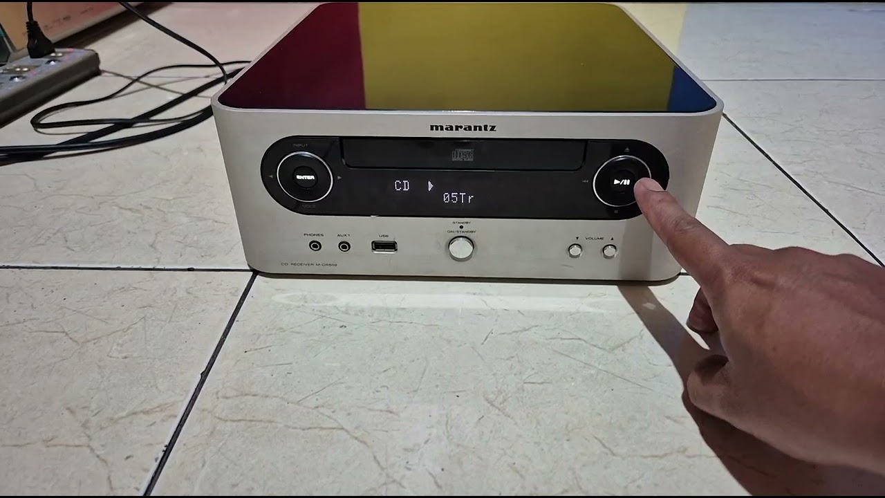 TEST CD PLAYER MARANTZ M-CR502 - YouTube