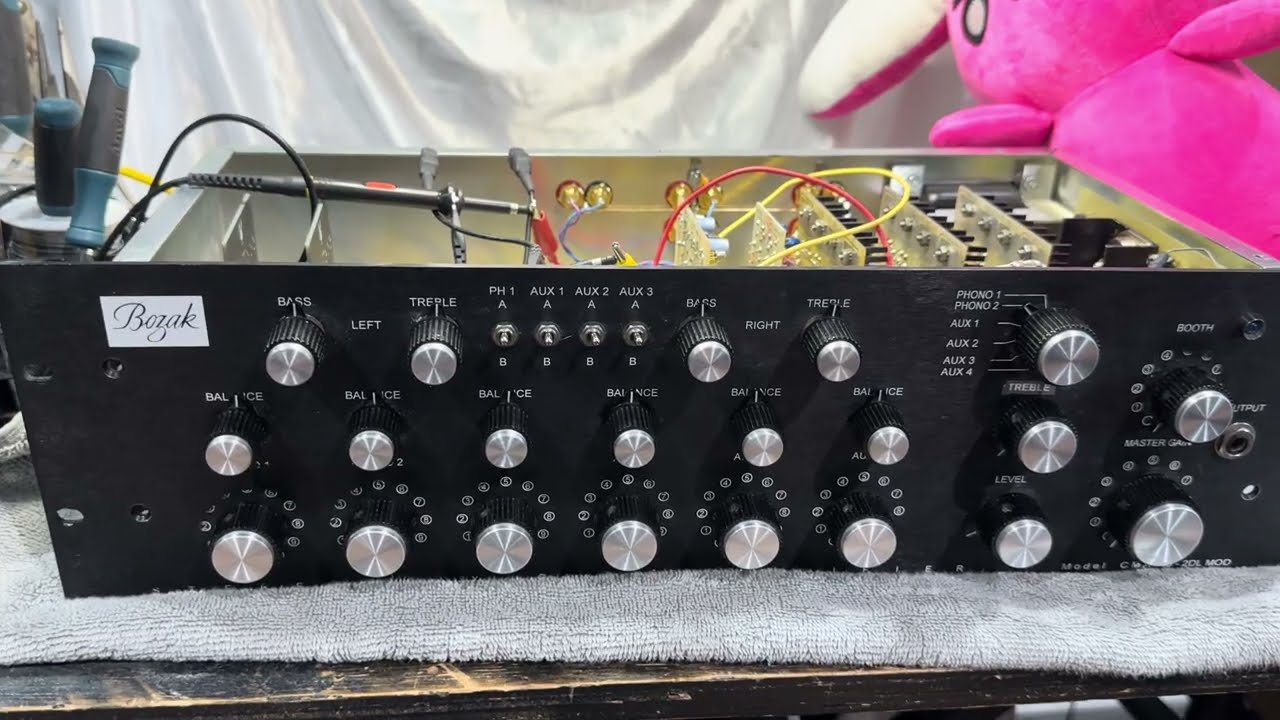 Bozak CMA 10-2DL Rotary Mixer Demonstration balance calibration