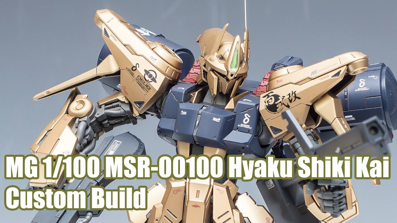 MG 1/100 MSR-00100 Hyaku Shiki Kai - Custom Build(百式改) - YouTube