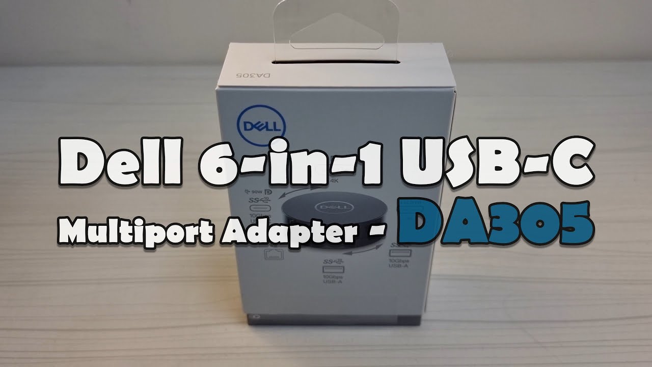 Dell 6-in-1 USB-C Multiport Adapter - DA305 - YouTube