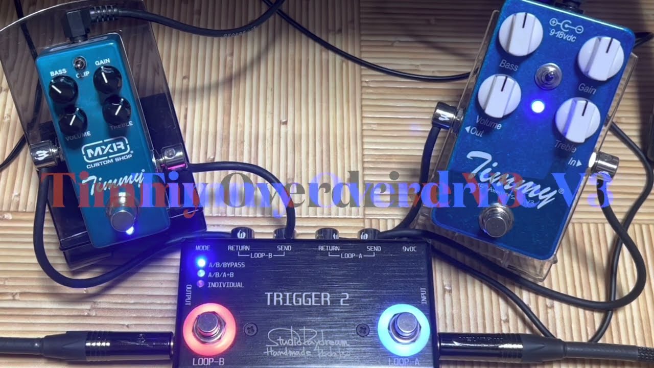 MXR Timmy Overdrive vs Paul Cochrane Timmy V3 -DEMO - YouTube