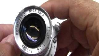 L用 小西六・ヘキサー Hexar 50mmF3.5 - YouTube