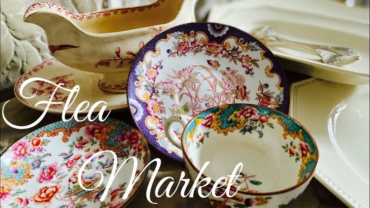 蚤の市】憧れのサルグミンヌ・ミントンを初めて購入💛Flea Market in