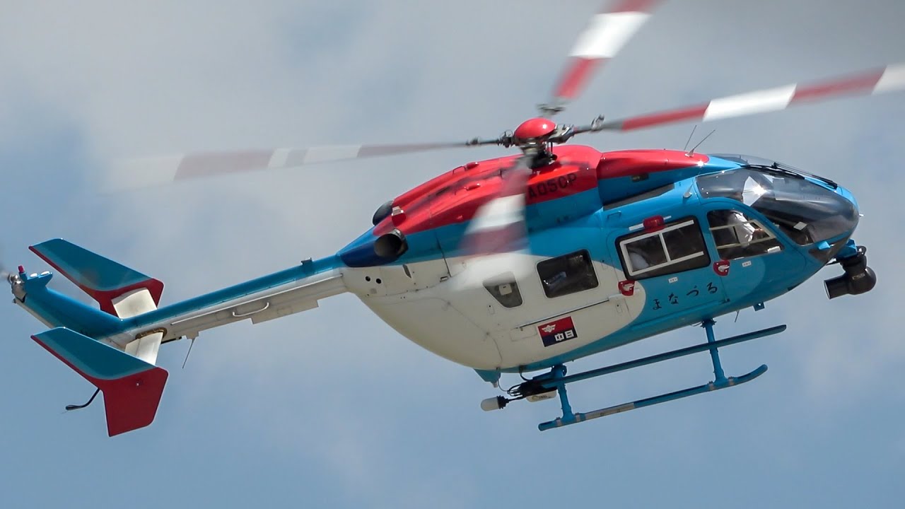 ヘリコプター クール ! Kawasaki BK117 C-2 JA05CP まなづる 中日新聞
