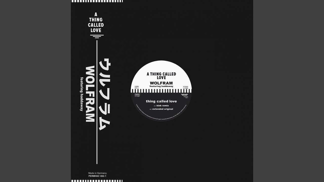 A Thing Called Love (feat. Haddaway) (Legowelt Mix) - YouTube