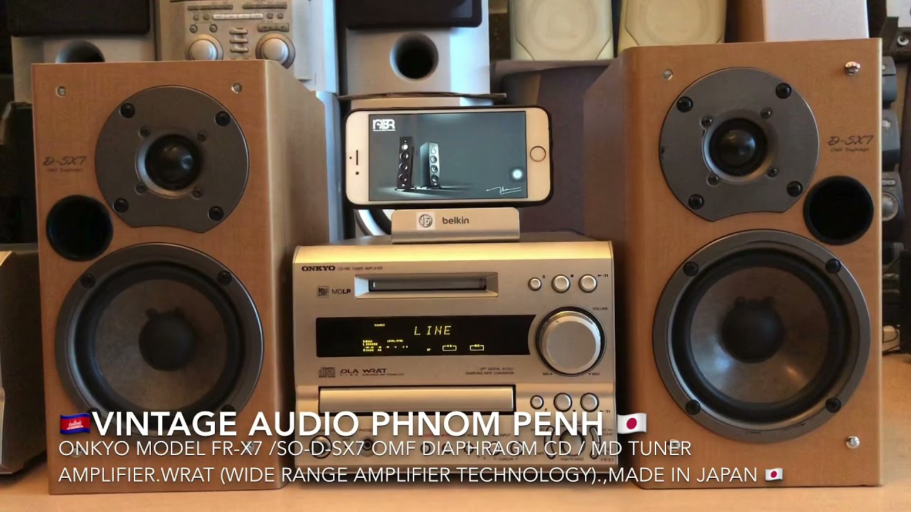 ONKYO FR-X7 CD/MD TUNER AMPLIFIER Stereo Component System.,Made in