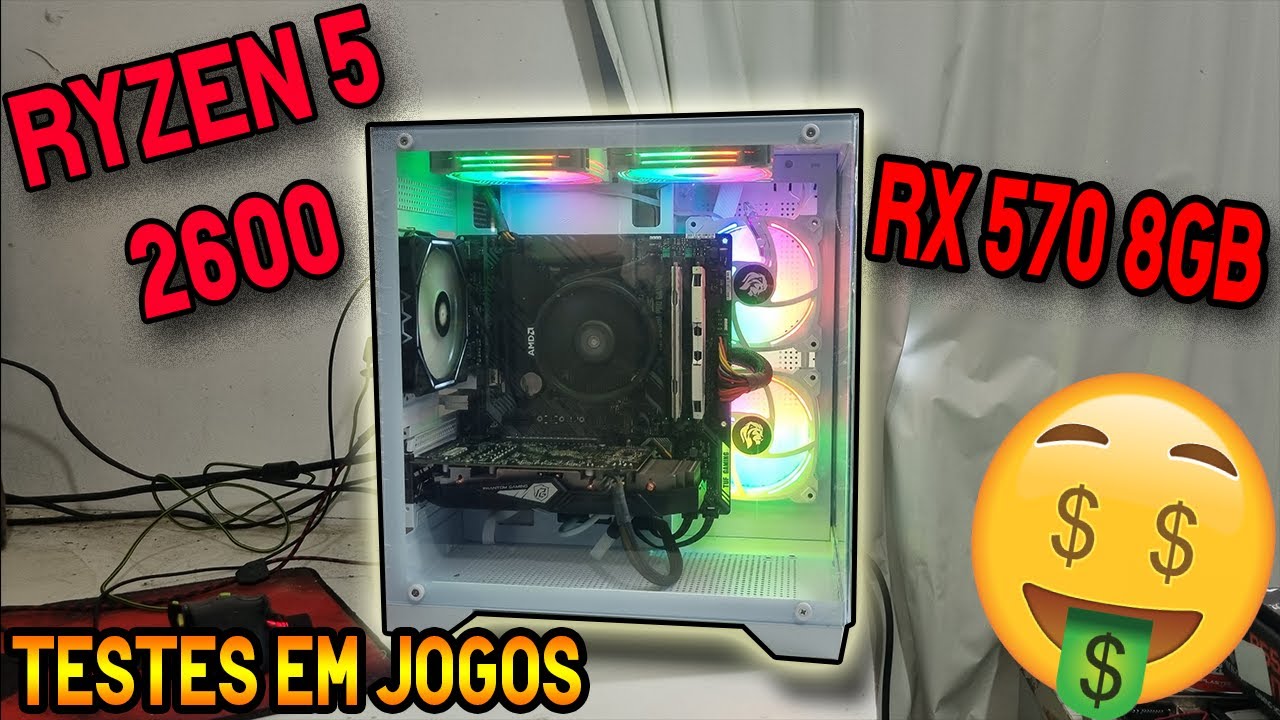 RYZEN 5 2600 WITH RX 570 8GB TESTS IN 8 GAMES! - YouTube