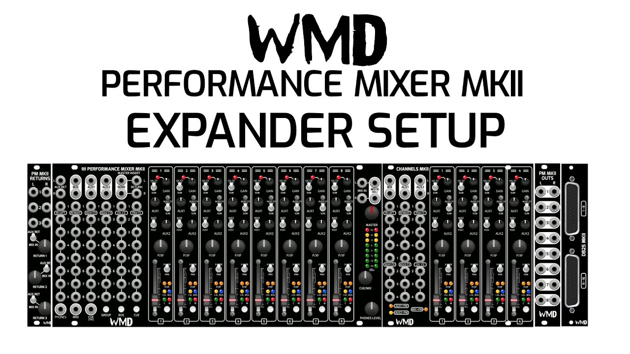 How to connect your WMD Performance Mixer MKII and Expanders - YouTube
