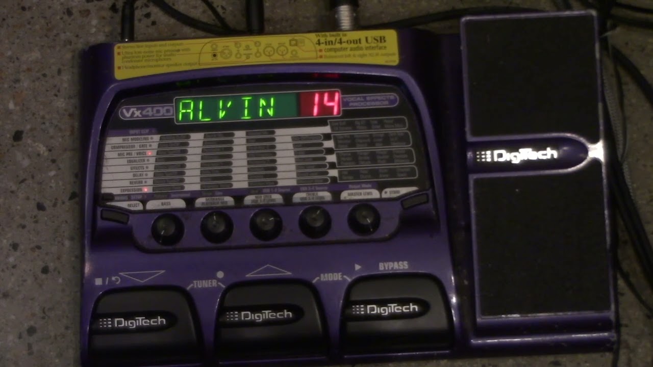 Digitech VX400 Part 1 - The Factory Presets - YouTube