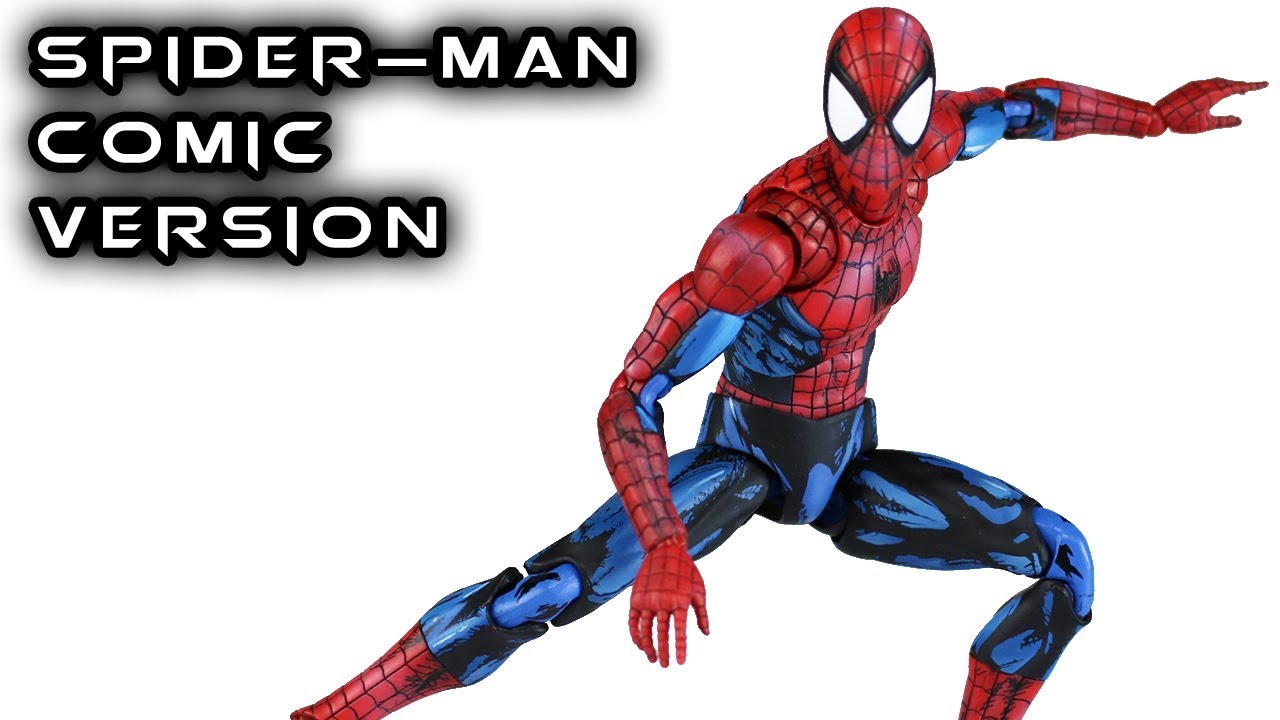 Mafex SPIDER-MAN Comic Paint Version Action Figure Review - YouTube