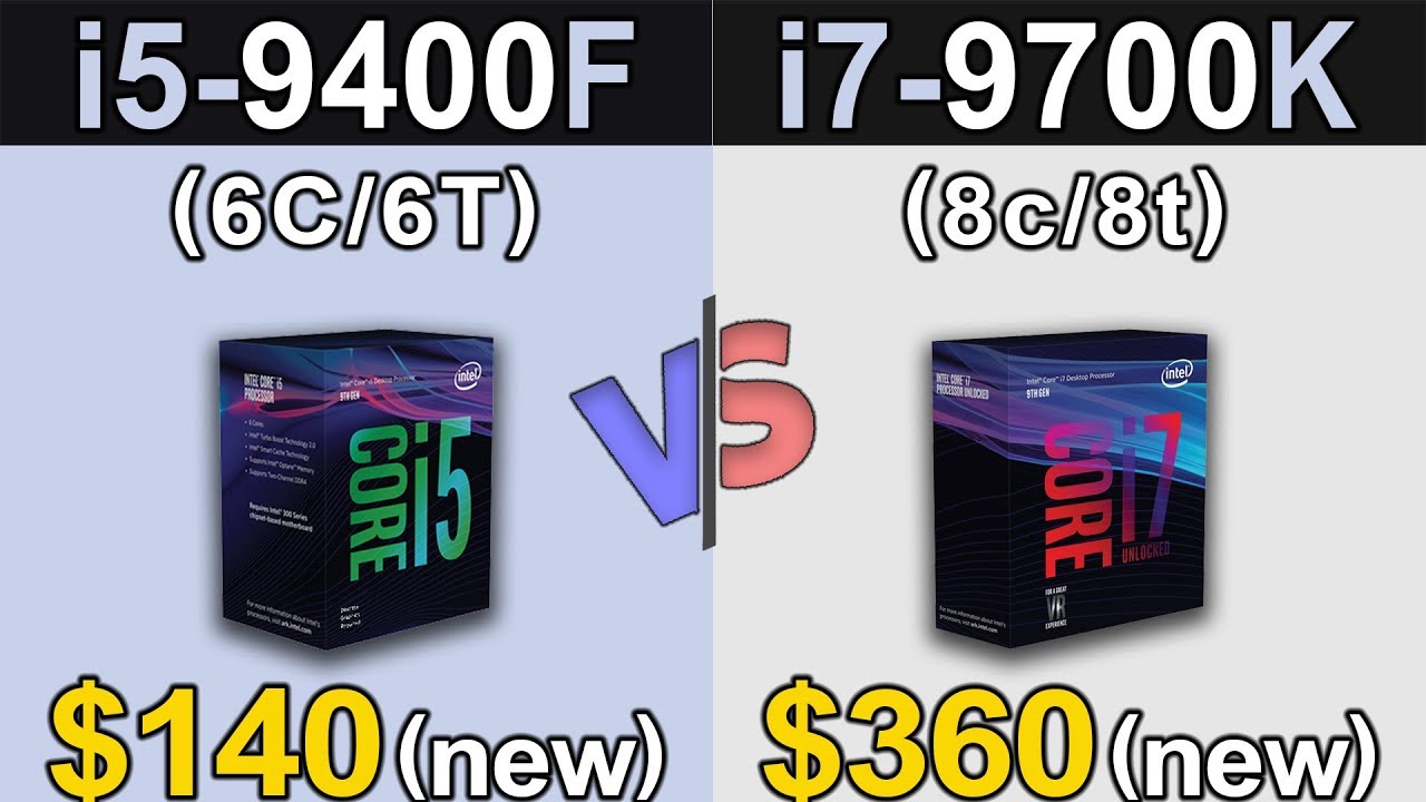 i5-9400F Vs. i7-9700K | 1080p and 1440p Benchmarks - YouTube