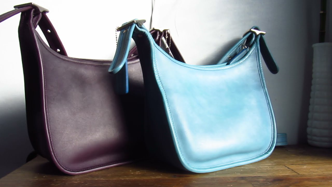 POST REHAB REVEAL : VINTAGE COACH JANICE IN AUBERGINE / EGGPLANT