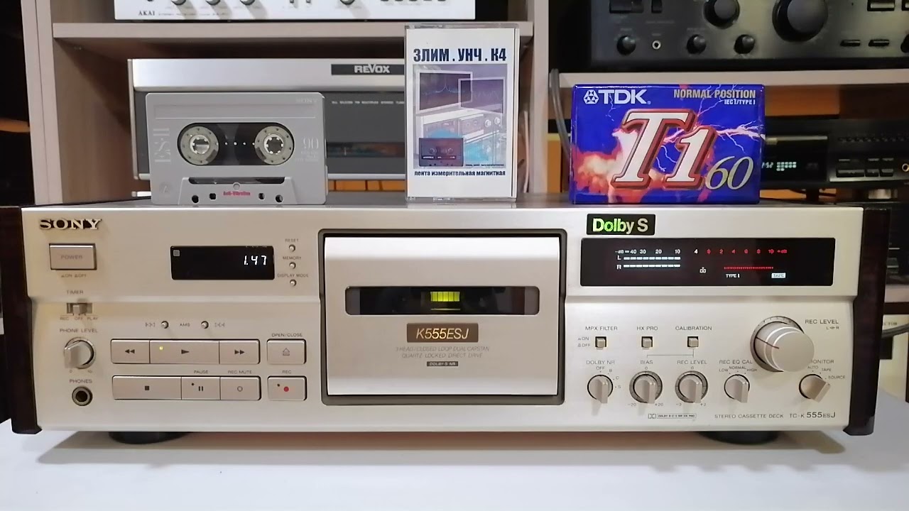 Sony TC -K555 esJ. tests - YouTube