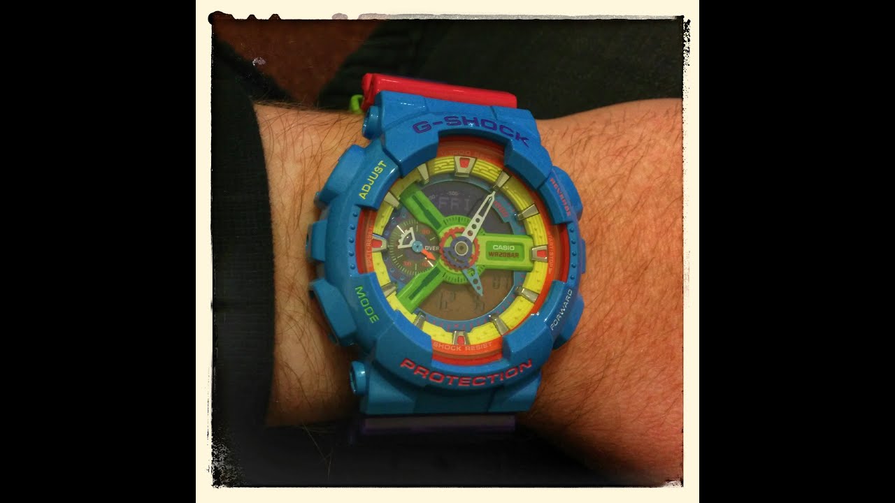 Casio G-Shock GA-110F-2 Hyper Manbox Playset HD - YouTube