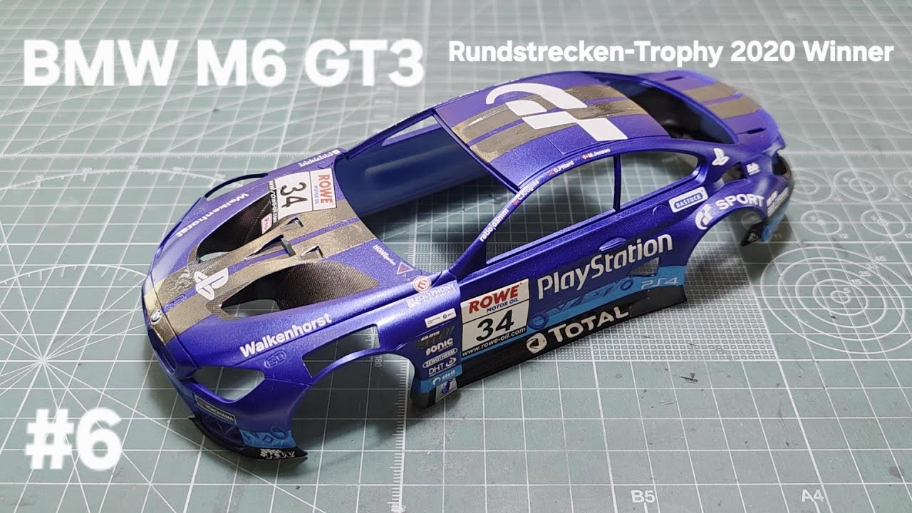 6 Nunu Model 1/24 Scale BMW M6 GT3 Rundstrecken-Trophy 2020 Winner