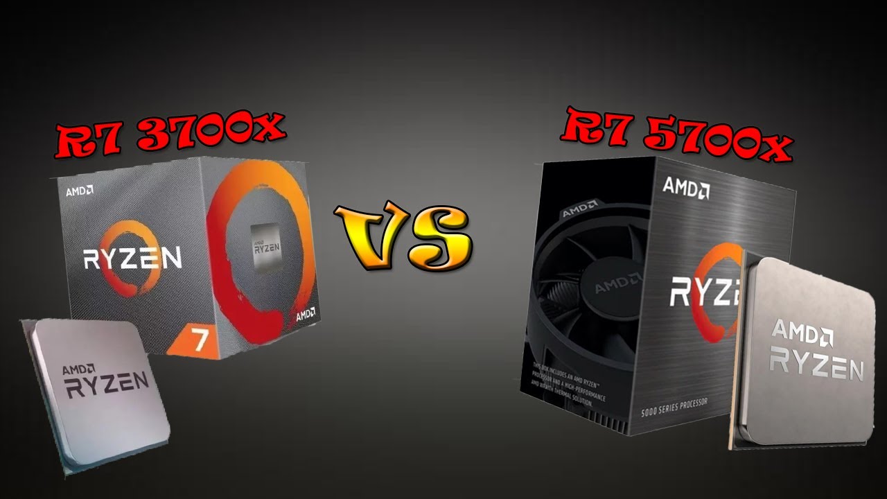 RYZEN 7 5700x VS RYZEN 7 3700X - YouTube
