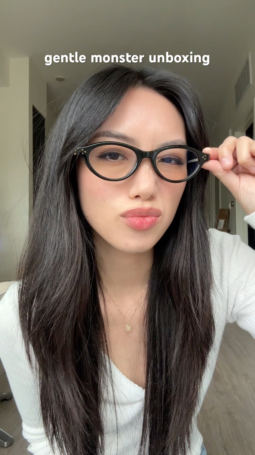 got the gentle monster lad 01 (light adaptive) glasses w/ my