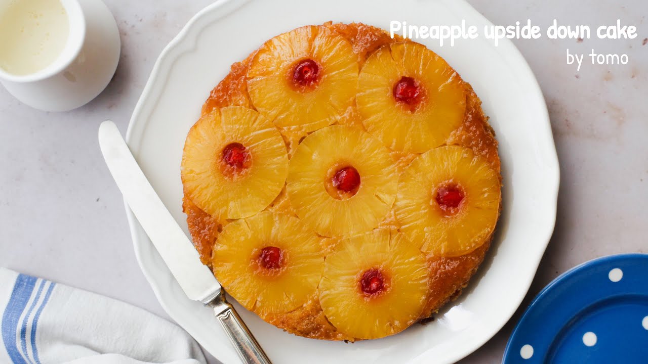 pineapple upside down cake! 懐かしのパイナップルアップサイドダウン
