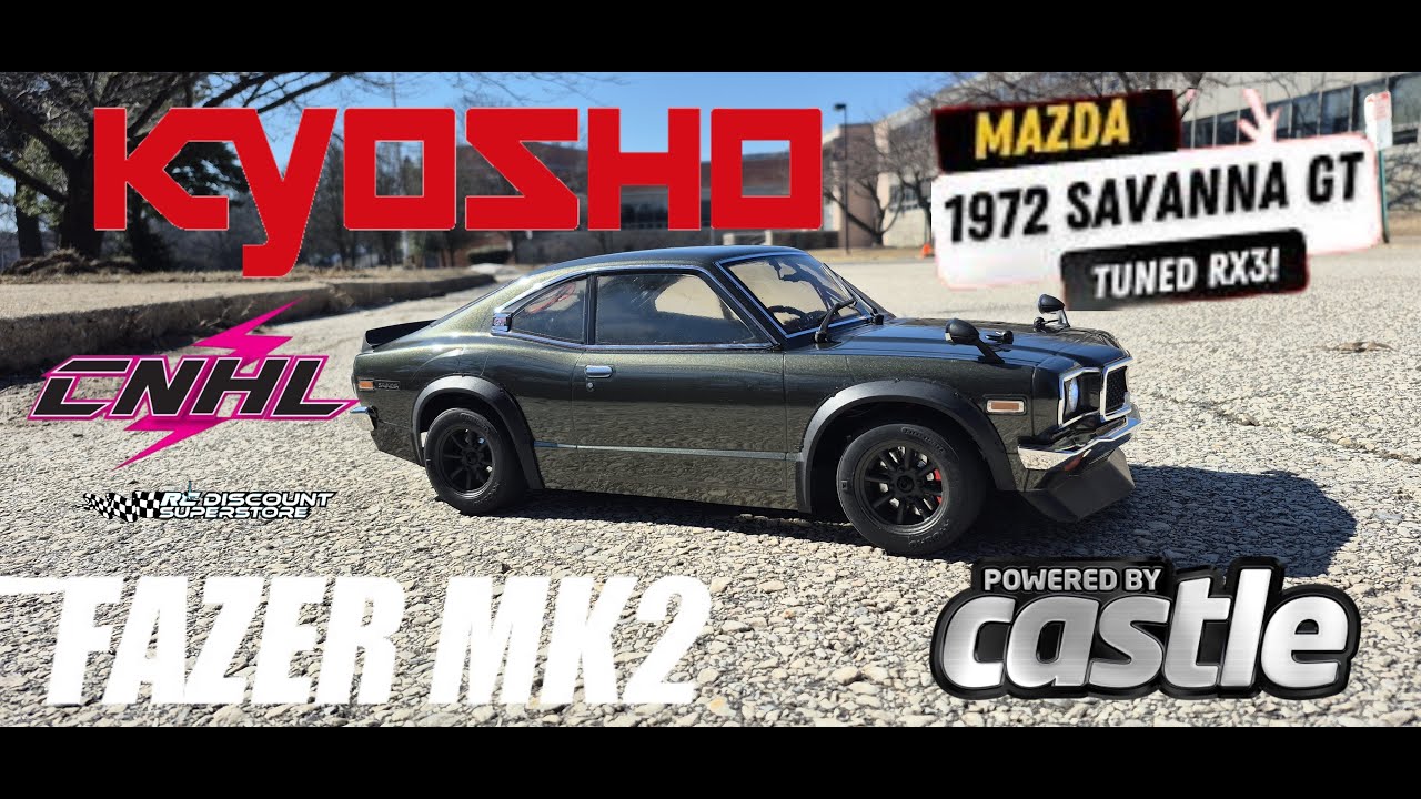 Kyosho Fazer MK2 1972 Mazda Savanna GT Castle Upgrade - YouTube