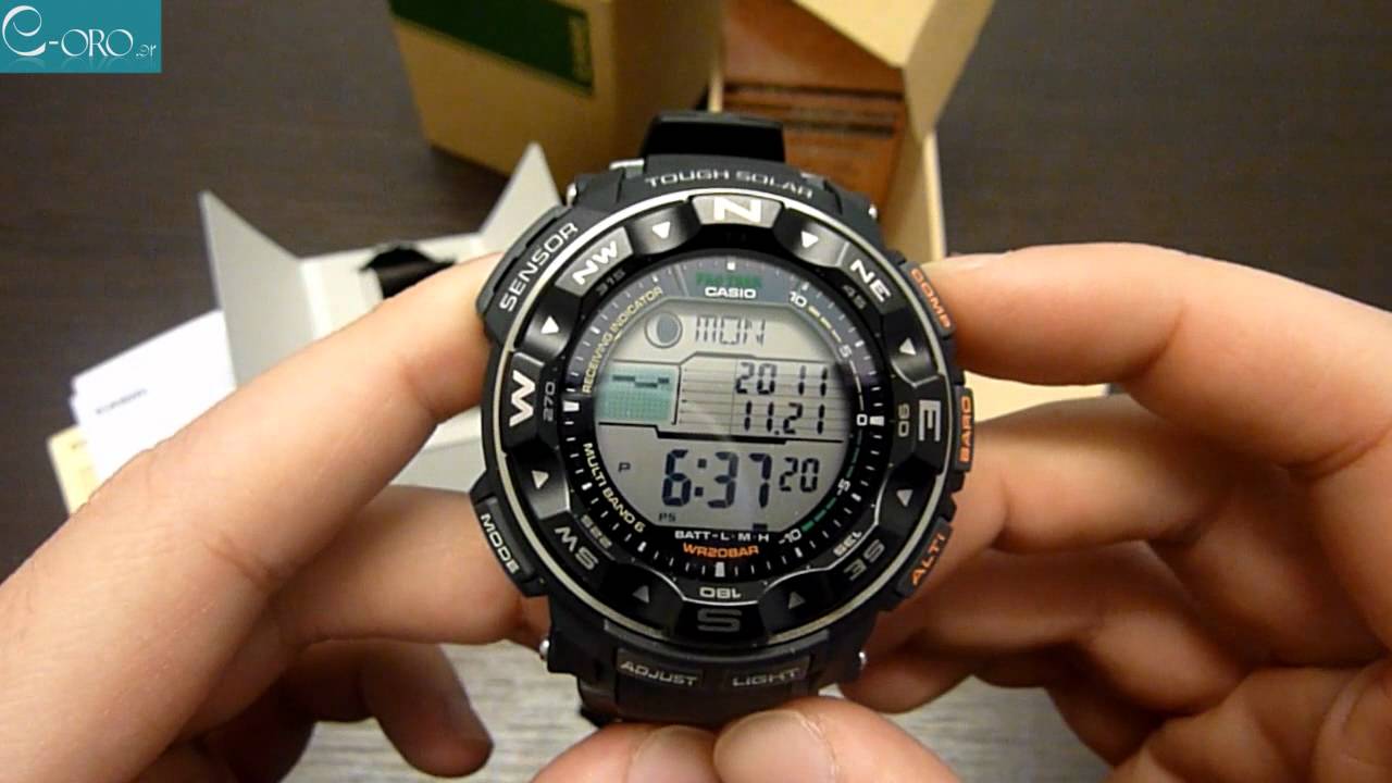 CASIO Protrek Radio Controlled Solar Mens Watch PRW-2500-1ER - E