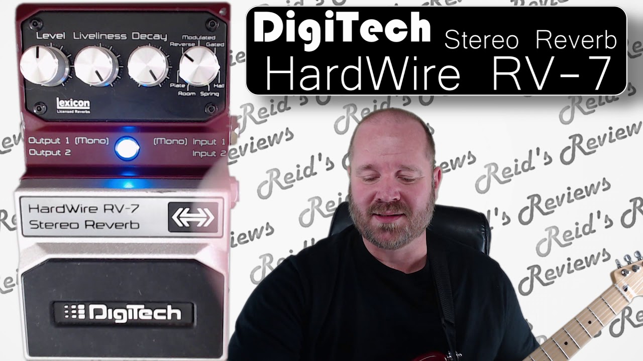 Solid Digitech Hardwire RV-7 Stereo Reverb Guitar Pedal Review
