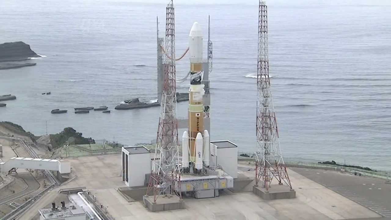 こうのとり」3号機の打ち上げ - YouTube