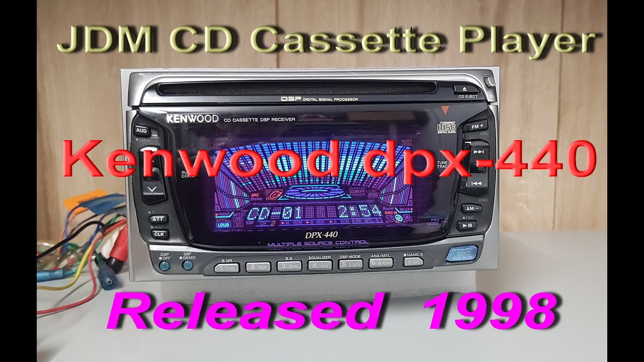CD Cassette Receiver 1998 Model KENWOOD DPX-440 - YouTube