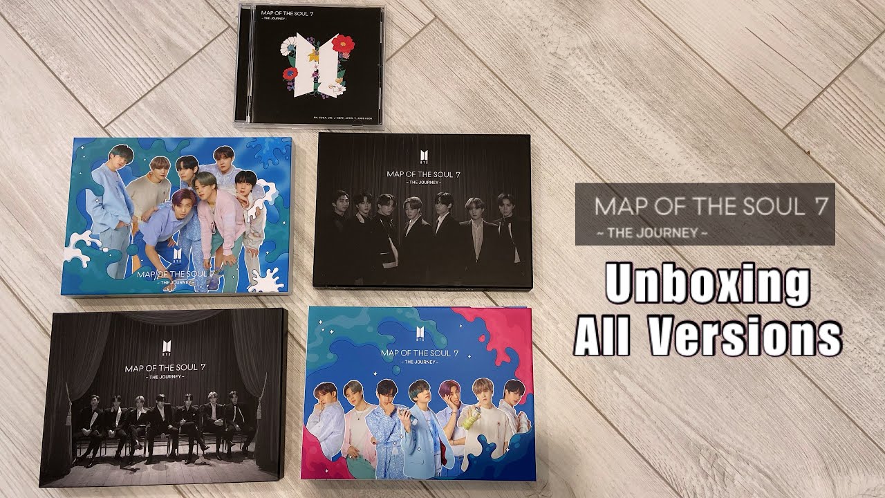 BTS] Map of The Soul 7: The Journey | ALL VERSIONS UNBOXING - YouTube