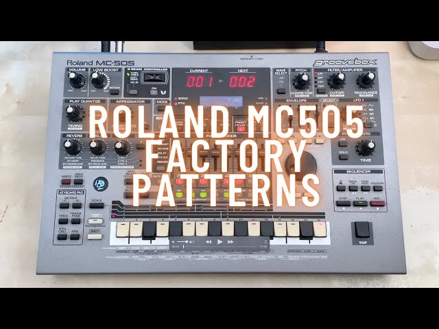Roland MC505 Factory Patterns Demo - no talking - - YouTube