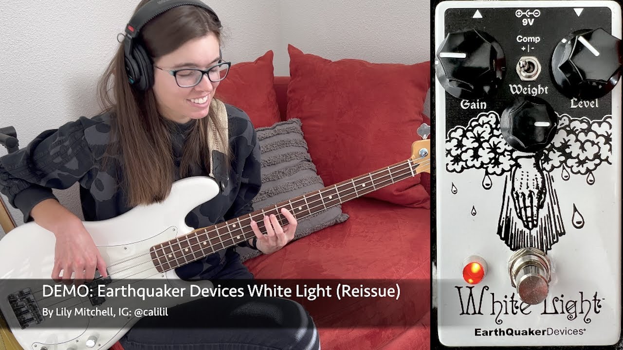EarthQuaker Devices White Light Overdrive BASS DEMO (Legacy