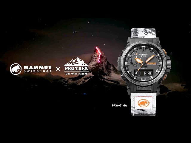 MAMMUT 160th Anniversary Collaboration Model : CASIO PRO TREK PRW