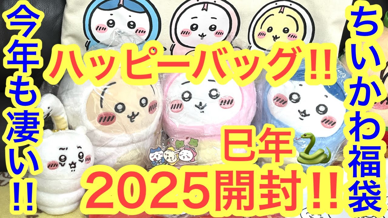Chiikawa] Opening the Happy Bag 2025 Chiikawa Year of the Snake