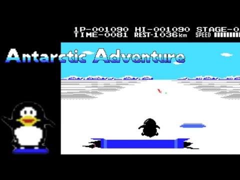 MSX】けっきょく南極大冒険【1周クリアまで】(全10面) - YouTube