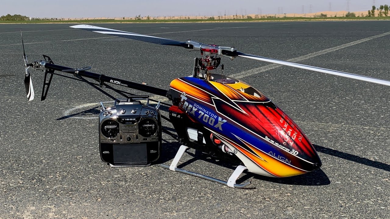 Alan Szabo Jr. ALIGN Trex 700X test flight in Dubai 2/21/2019