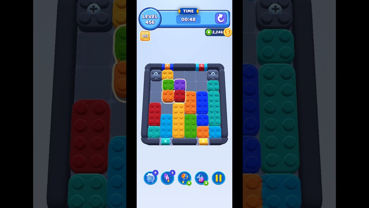 Color Block Jam | Level 456 #shorts #games #gaming - YouTube