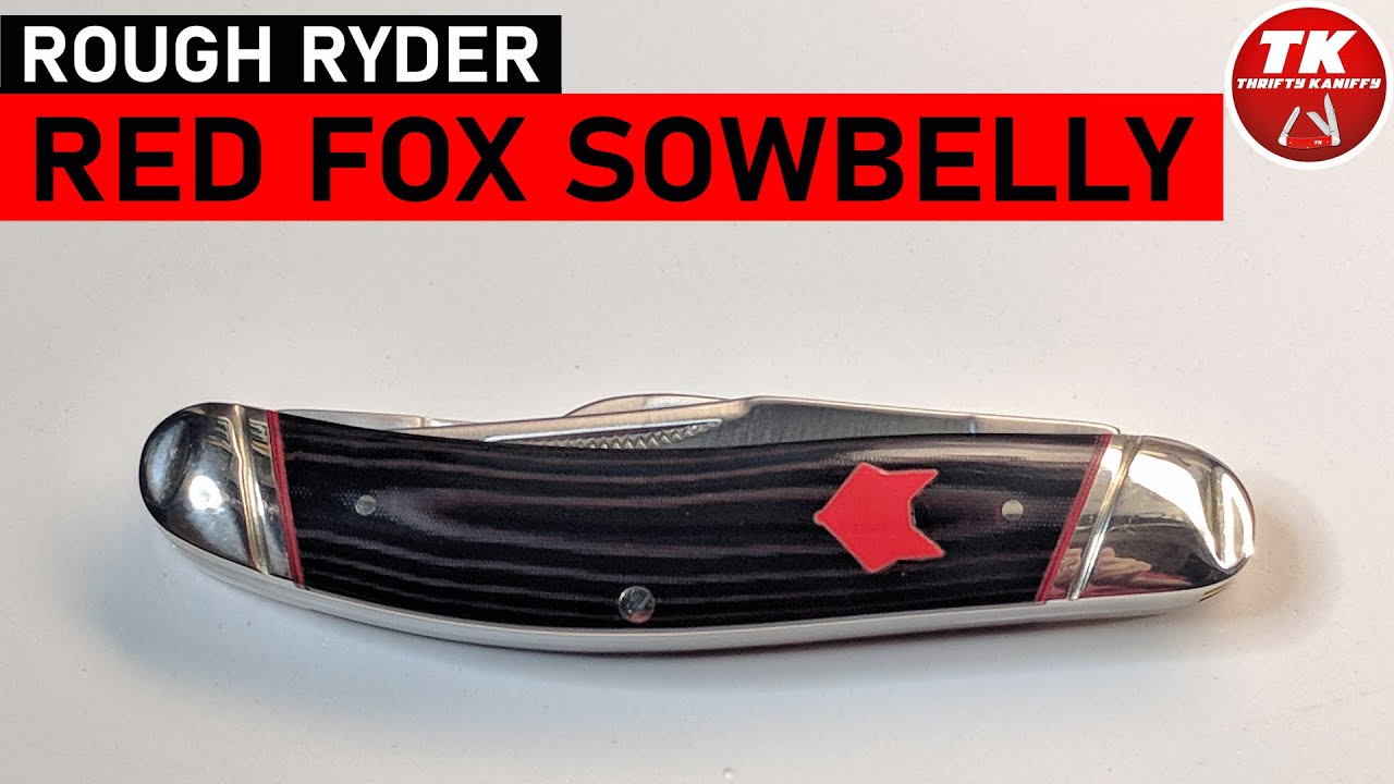 Rough Ryder Red Fox Sowbelly Stockman Pocket Knife RR2298 - YouTube