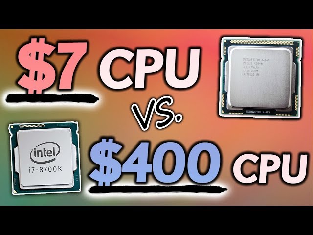 Can a $7 CPU (x3430) HOLD UP Vs. The Mighty i7-8700K? - YouTube