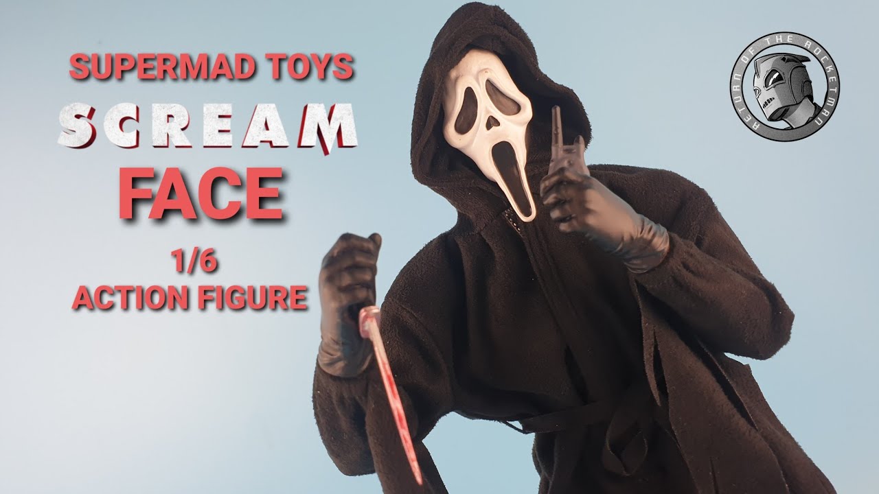 SuperMad Toys Scream Face 1:6 Scale Figure aka Ghost Face from