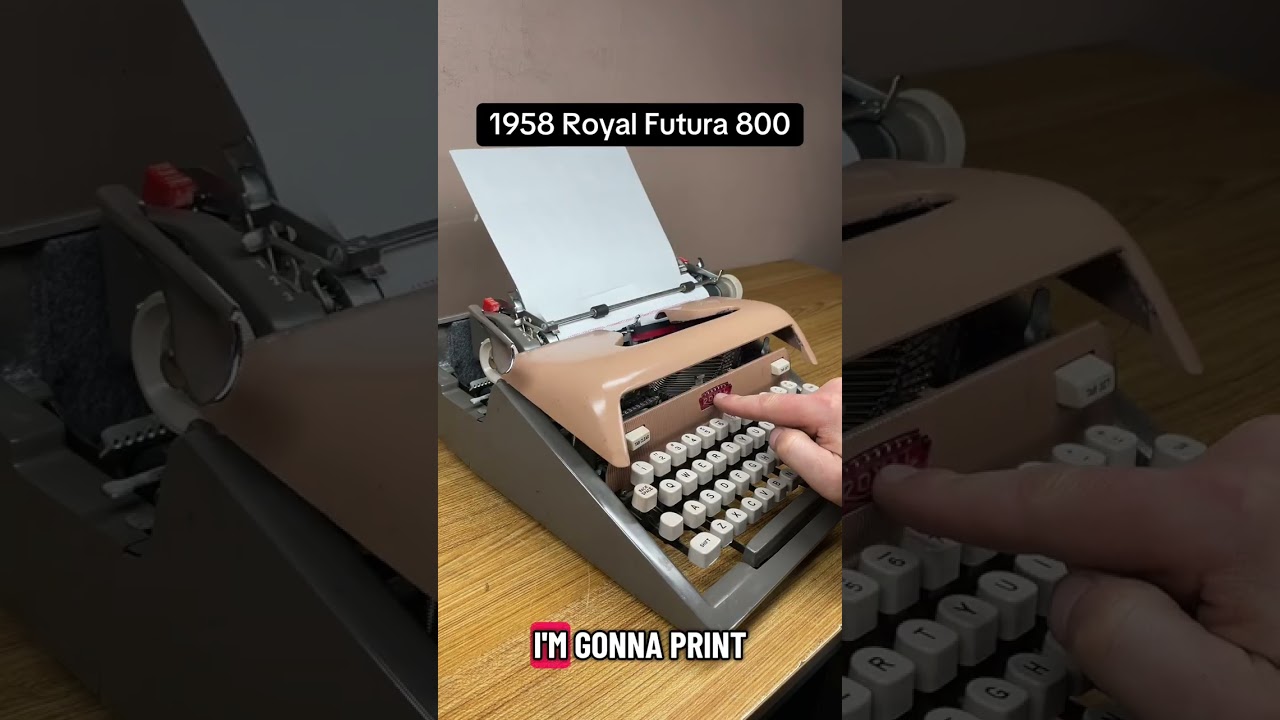 How to use all functions on a 1958 Royal Futura 800 vintage