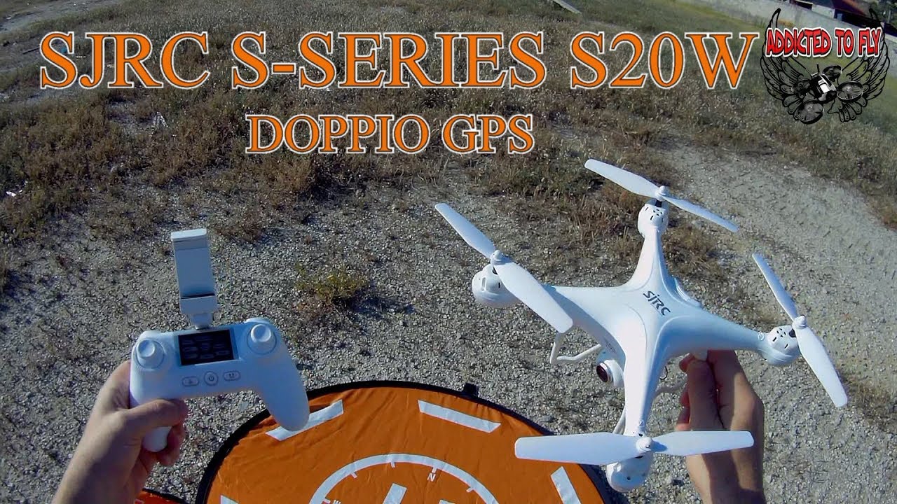 SOLO 71€ !!!! S-SERIES S20W DRONE DOPPIO GPS GIMBAL TUTORIAL