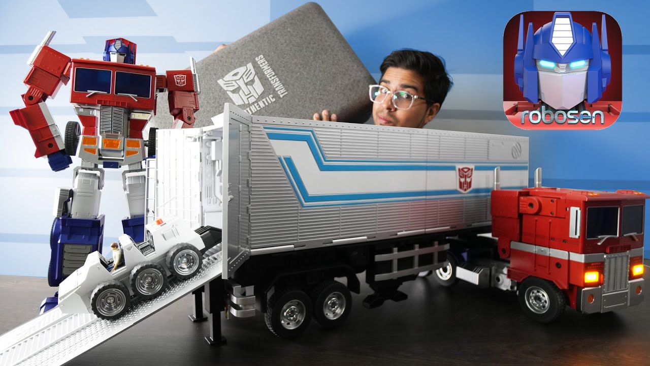 Unboxing World's FIRST Auto-Converting TRAILER + ROLLER! Robosen