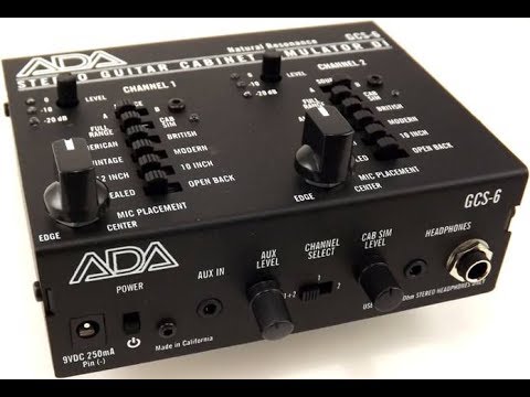 ADA GCS-6 Stereo Guitar Cabinet Simulator - Demo by Simon Gotthelf