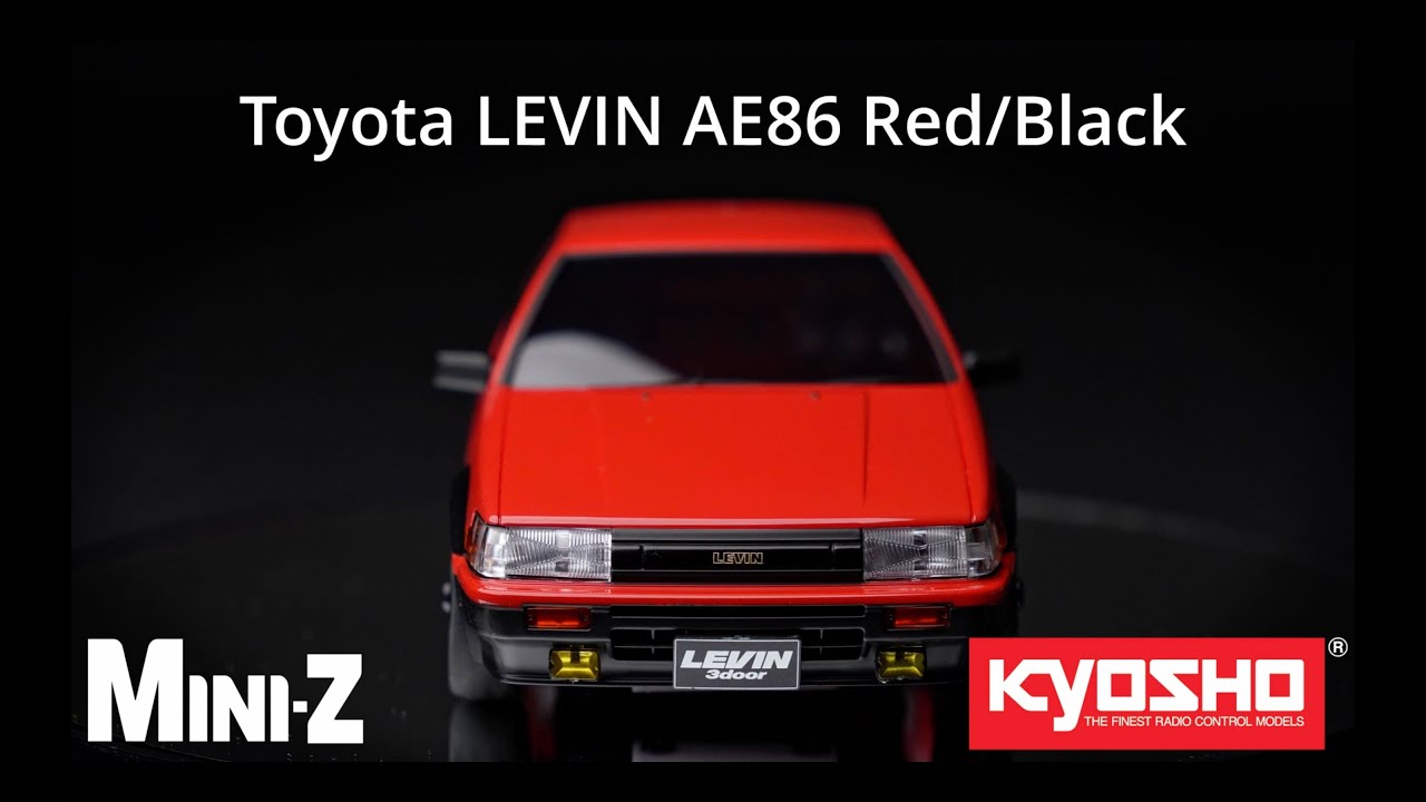 ミニッツAWD トヨタ カローラレビン AE86 レッド/ブラック 32641RBK