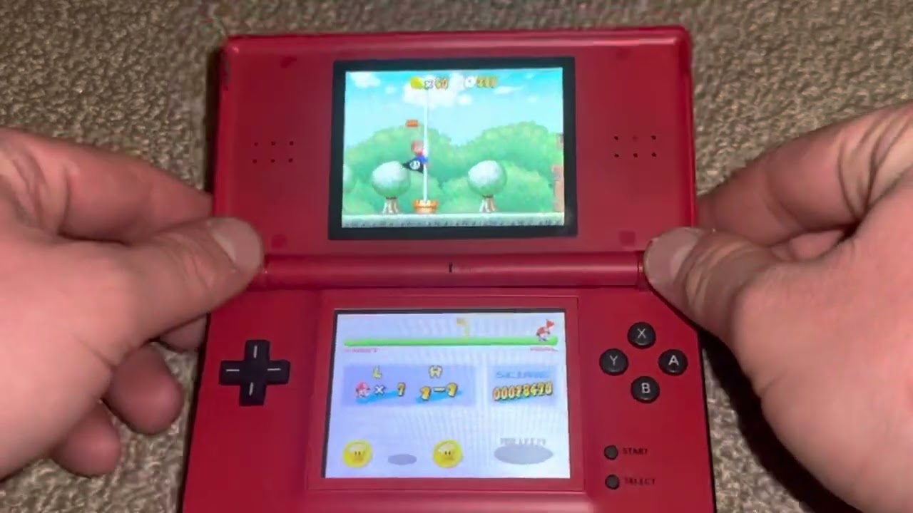 Nintendo DS Lite Red & Black Edition Console Showcase! - YouTube