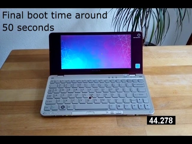 Sony Vaio P530h in 2020 Lubunto Linux Boot Time - YouTube