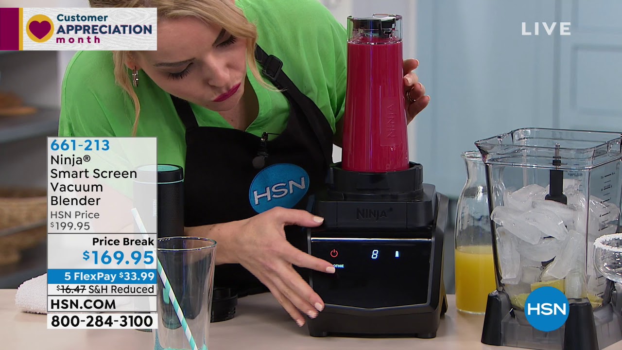 Ninja Smart Screen Vacuum Blender with FreshVac Technolo - YouTube