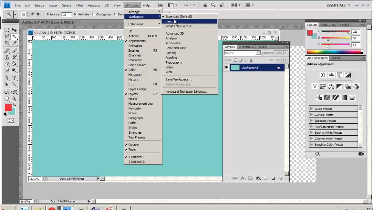 Introduction to PhotoShop (CS4) for the Absolute Beginner - YouTube